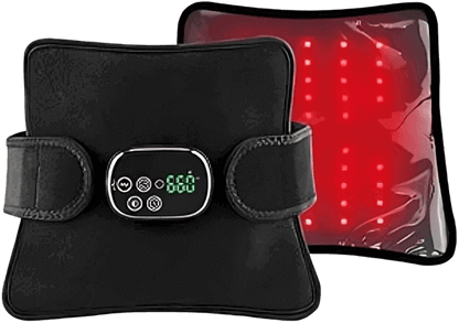 EaseWell™ Standard Bundle featuring a heating pad with display and LED lights for pain relief and relaxation.